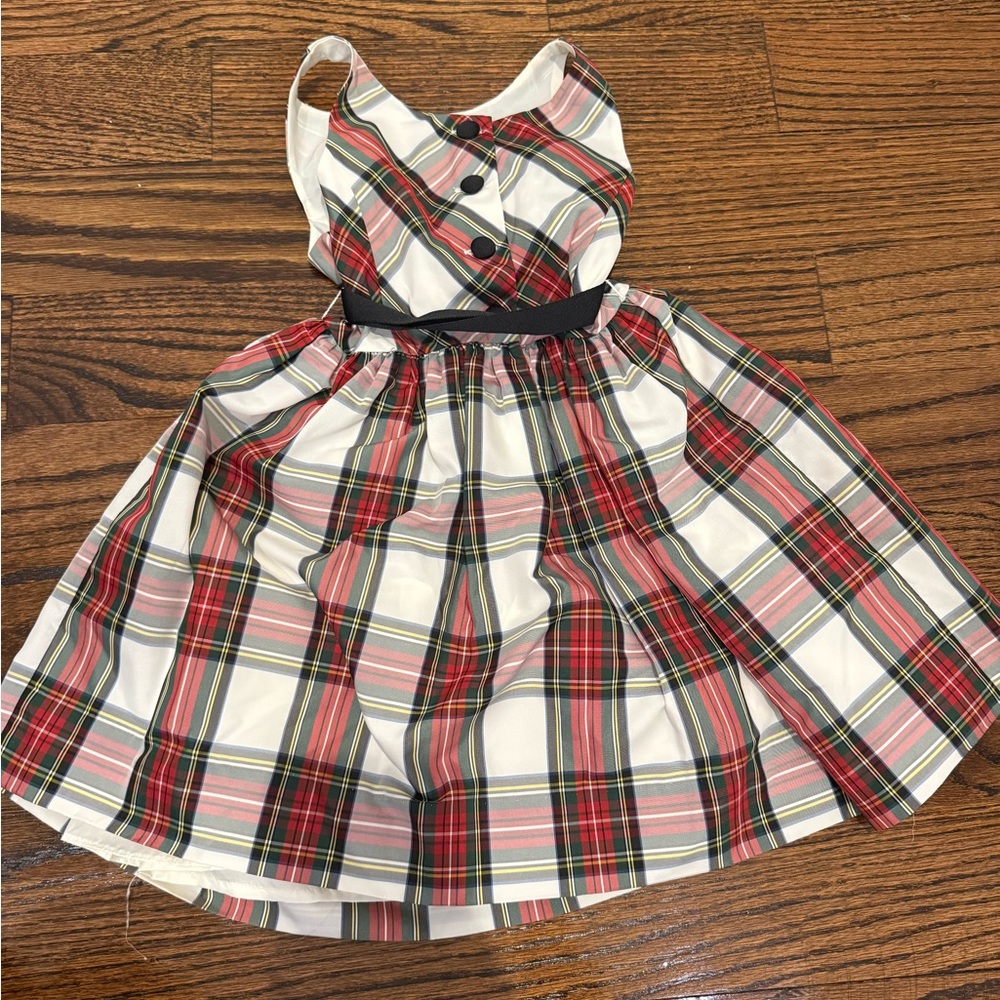Ralph Lauren Plaid Sleeveless Kids Dress - Red and Black